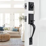 Front Door Handle Matte Black Lock Sets With. Fixed Price $35.78.