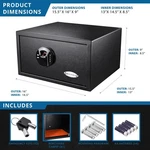 Barska HQ100 1.0 Cu Ft Biometric Digital Keypad Safe AX12888. Fixed Price $226.30.