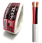 National Wire&cable 14/2 Audiophile Speaker 25 Ft, 14-GAUGE Conductors. Fixed Price $43.37.