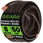 Gearit 8 Gauge 50' Cca Amplifier Power Ground Wire, Black/red. Fixed Price $26.95.