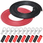 Igreely 8 Gauge Awg Welding Battery Pure Copper Flexible CABLE,10 Feet Blac.... Fixed Price $42.66.
