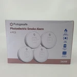 4-WIRELESS Putogesafe Photoelectric Smoke Detector Battery Alarm ZA208. Fixed Price $34.99.