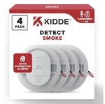Kidde Hardwired Smoke Detector, Aa Battery Backup, Interconnectable 4 Pack. Fixed Price $99.00.
