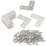Pxyelec Flat Shape Corner Brace, 4 Holes Angle Plate Bracket For Wooden Fur.... Fixed Price $10.16.