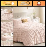 Fluffy King Size Comforter Set, Faux Fur Winter Bedding With 2 Pillowcases, Ligh. Fixed Price $85.99.