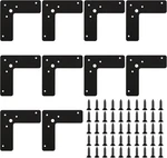 Flat Brackets, 10PCS Right Angle Black 100X100X32MM,. Fixed Price $25.64.