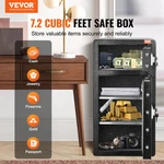 Double Door 7.2 Cu.ft Safe Box With Key Lock Password Cabinet Black,organize. Fixed Price $333.18.