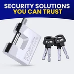 Fjm SPSA60-KD D-shaped Security Padlock 2-3/8" Triple Chrome Plated Keyed Differ. Fixed Price $29.90.