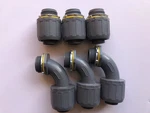 1" Arlington Non Metallic Liquid Tight Flex Conduit Push Connectors Brand New. Fixed Price $29.99.