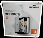Durable Key Box With Combination Lock For 36 Clip Holders Silver *scuffs. Fixed Price $59.99.