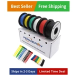 Fermerry 14 Awg Stranded Wire Spool 10FT Each 6 Colors Flexible Gauge Silicon. Fixed Price $37.34.