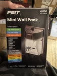 Feit Electric Mini Wall Pack Led Outdoor Light Bronze Motion Dusk-to-dawn. Fixed Price $10.00.
