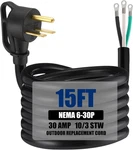 Kanayu 15 Ft 10AWG Prong Nema 6-30P Amp 250V Power Cord Welder Dryer Garage. Fixed Price $56.99.