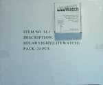 Litewatch Solar Security Sign Light SL1 (box Of 24). Fixed Price $89.00.