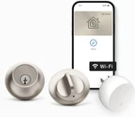 Level Lock+ Wifi Deadbolt Smart Smallest Plus Satin Nickel. Fixed Price $334.00.
