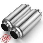 Wabuiltown 2.5" Inlet Exhaust Resonator Muffler Stainless Steel. Fixed Price $99.99.