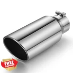 Wabuiltown Exhaust Tip 4" Inlet 6" Outlet 15" Ss, Bolt-on Diesel Tail Pipe. Fixed Price $45.99.
