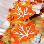 Fall Bathroom Rug Thanksgiving Day Doormat Maple Leaves Decor Autumn Kitchen .... Fixed Price $27.18.