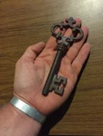 Victorian Master Door Cast Iron Skeleton Key Huge Cathedral Patina Collector 6". Fixed Price $17.76.