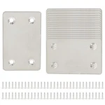 Bonsicoky 16 Pcs Flat Straight Brace Brackets Silver Fixing Mending Joining .... Fixed Price $11.02.