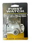 First Watch Keyed White Sliding Window Steel Lock Security Hardware 1997 Nos. Fixed Price $12.74.