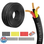 Widfdxdre Gauge 100 Pure Copper Conductor 20/3 Flexible Voltage 12. Fixed Price $37.11.
