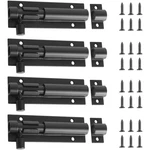 4 Pcs Barrel Bolt Latch Black Slide Lock 3 Inch Door Security Aluminum A.... Fixed Price $17.88.