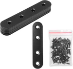 8 Sets Inch Stainless Steel Flat Plate Straight 4"-100MM, Black. Fixed Price $11.94.