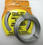 X 100FT Hillman Ook 50141 Galvanized 12 Ga. Wire Free Shipping. Fixed Price $39.95.