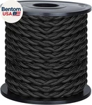 Ul Listed 50FT Twisted Cloth Covered Wire, Antique Industrial Electronic. Fixed Price $44.28.