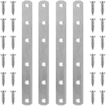 4 Pcs Straight Brackets 8 Inch Flat Brace Stainless Steel Mending Pl.... Fixed Price $17.21.