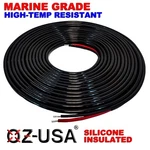 14 Awg Wire 30FT 12V 24V Tin Coated Copper Marine Boat Light Silicon Insulated. Fixed Price $35.00.