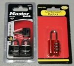 LOT-2 Small Master 121T Brass Padlocks W Keys Pack Keyed Alike + Combo. Fixed Price $14.99.